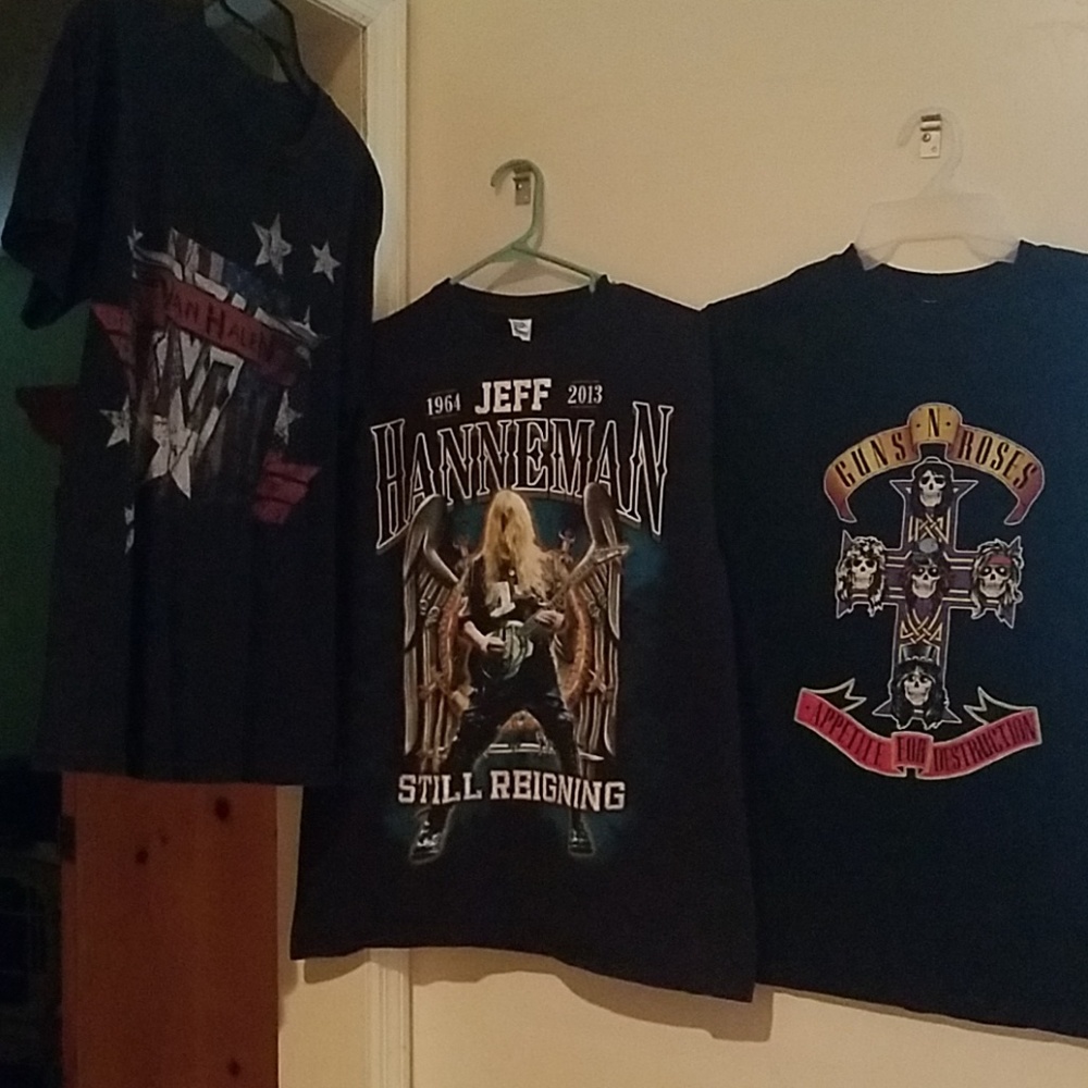 Rock band tshirts